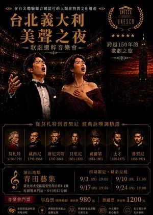 台北義大利美聲之夜-在台北體驗聯合國承認的人類非物質文化遺產