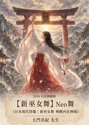 【2026臺北藝穗節】新巫女舞《日本現代祭儀：新巫女舞 喚醒內在神域》