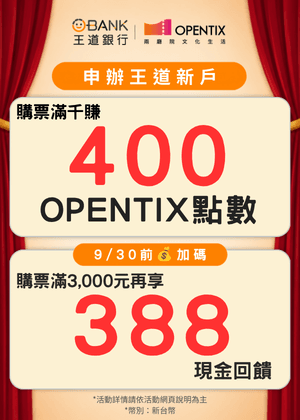 【會員限定】400紅利點數＆20吋行李箱等你拿，王道卡購票享最高3.8%現金回饋
